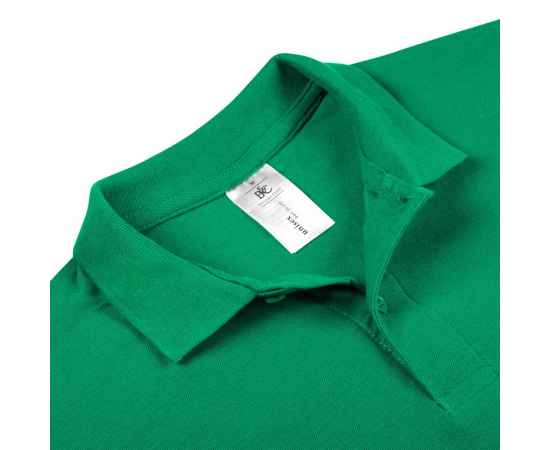 Рубашка поло ID.001 зеленая G_PUI105201S, Цвет: зеленый, Размер: S, изображение 3