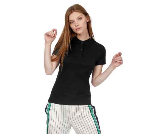 Рубашка поло женская Inspire, черная G_PW4400021S, Цвет: черный, Размер: S, изображение 4
