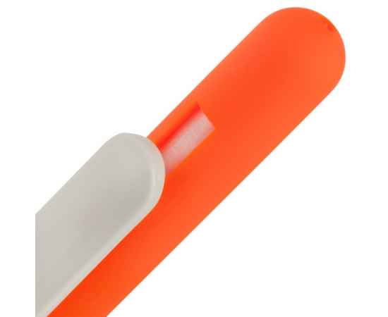 Ручка шариковая Swiper Soft Touch, неоново-оранжевая с белым, Цвет: оранжевый, Размер: 14, изображение 4