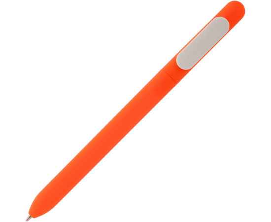 Ручка шариковая Swiper Soft Touch, неоново-оранжевая с белым, Цвет: оранжевый, Размер: 14, изображение 2