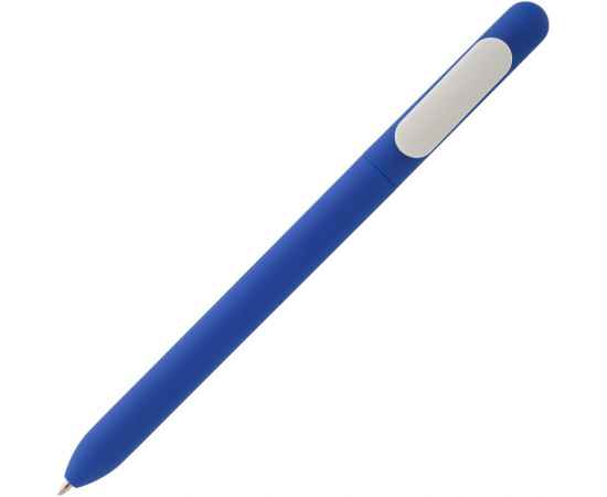 Ручка шариковая Swiper Soft Touch, синяя с белым, Цвет: синий, Размер: 14, изображение 2