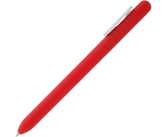 Ручка шариковая Swiper Soft Touch, красная с белым, Цвет: красный, Размер: 14, изображение 3