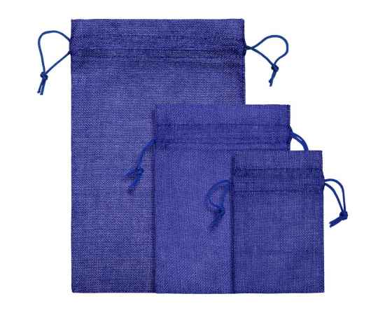 Холщовый мешок Foster Thank, M, синий, Цвет: синий, Размер: 15х19, изображение 4