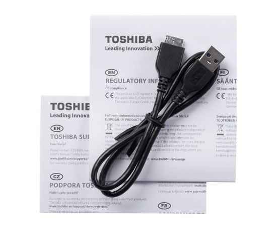 Внешний диск Toshiba Canvio, USB 3.0, 1Тб, черный, Цвет: черный, Размер: 10, изображение 4