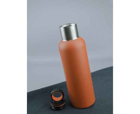 Термобутылка Sherp, оранжевая, Цвет: оранжевый, Объем: 500, Размер: высота 26 см, изображение 6
