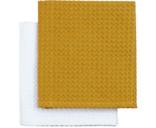 Набор кухонных полотенец Good Wipe, белый с желтым, Цвет: желтый, Размер: 35х65 см, изображение 2