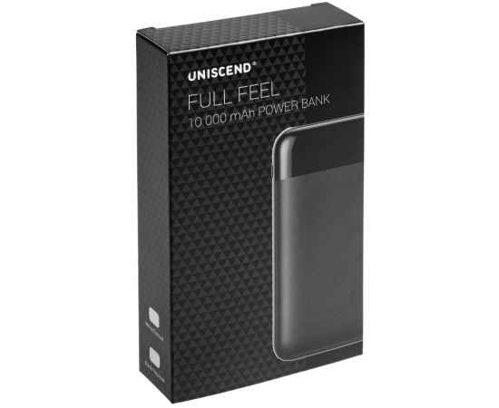 Внешний аккумулятор Uniscend Full Feel 10000 мАч с индикатором, черный, Цвет: черный, Размер: 8, изображение 9