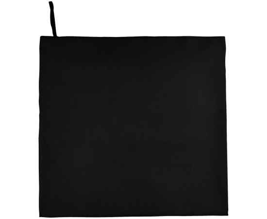Спортивное полотенце Atoll X-Large, черное, Цвет: черный, Размер: 100x150 см, изображение 2