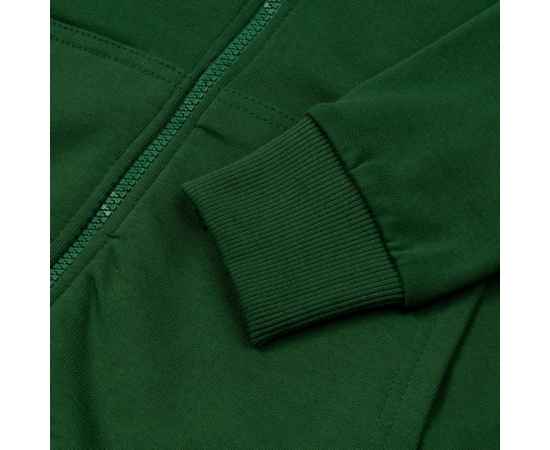 Толстовка с капюшоном на молнии Unit Siverga Heavy, темно-зеленая, размер XS, Цвет: зеленый, Размер: XS v2, изображение 4