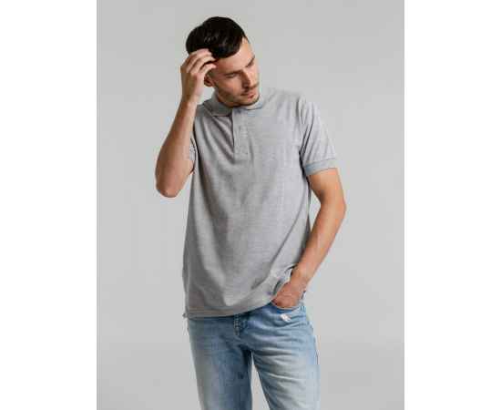 Рубашка поло мужская Virma Premium, серый меланж, размер 4XL, Цвет: серый, серый меланж, Размер: 4XL, изображение 6