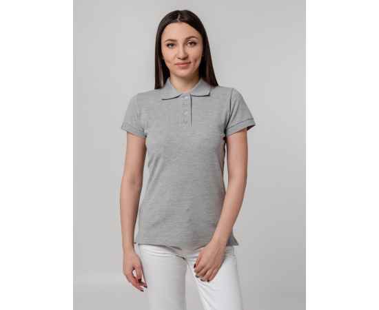 Рубашка поло женская Virma Premium Lady, серый меланж, размер XXL, Цвет: серый, серый меланж, Размер: XXL, изображение 6