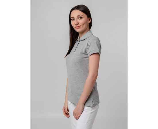 Рубашка поло женская Virma Premium Lady, серый меланж, размер XXL, Цвет: серый, серый меланж, Размер: XXL, изображение 7