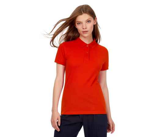 Рубашка поло женская Inspire, красная G_PW440007XS, Цвет: красный, Размер: XS, изображение 4