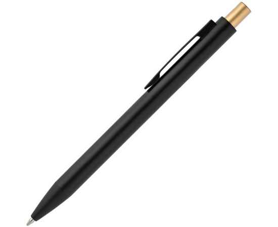Ручка шариковая Chromatic, черная с золотистым, Цвет: золотистый, Размер: 14, изображение 2