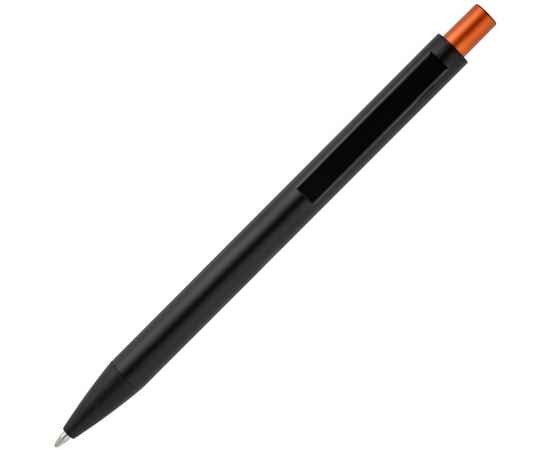 Ручка шариковая Chromatic, черная с оранжевым, Цвет: оранжевый, Размер: 14, изображение 3