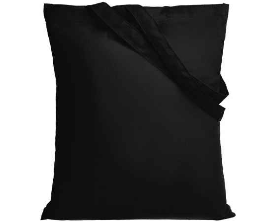 Холщовая сумка Neat 140, черная, Цвет: черный, Размер: 35х40 см, изображение 2