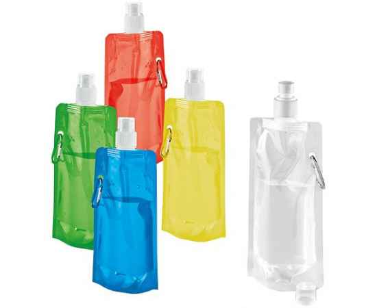 Складная бутылка HandHeld, зеленая, Цвет: зеленый, Объем: 400, Размер: 11x21, изображение 2