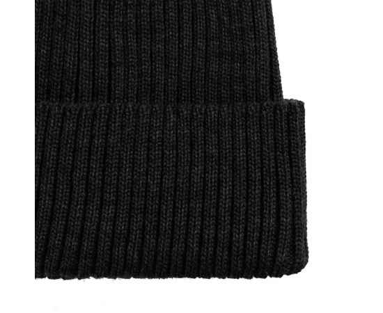 Шапка Stout, черная, Цвет: черный, Размер: 56-58, изображение 3