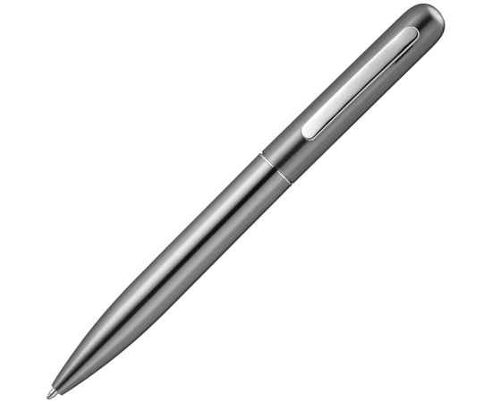 Ручка шариковая Scribo, серо-стальная, Цвет: стальной, Размер: 14х1, изображение 3