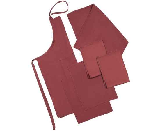 Набор полотенец Fine Line, красный, Цвет: красный, Размер: 45х60 см, изображение 7