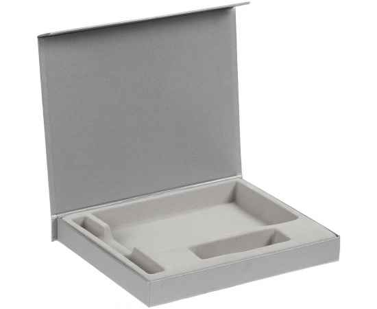 Коробка Doc под блокнот, аккумулятор и ручку, серебристая, Цвет: серебристый, Размер: 21, изображение 2