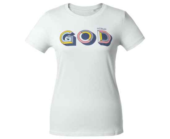 Футболка женская «Новый GOD», белая, размер S, Цвет: белый, Размер: S, изображение 2