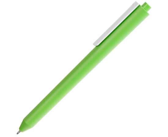 Ручка шариковая Pigra P03 Mat, светло-зеленая с белым, изображение 2
