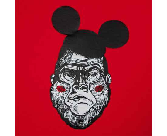 Толстовка Monkey Mouse, красная, размер S, Цвет: красный, Размер: S, изображение 4
