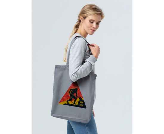 Холщовая сумка «Ищи суть», серая, Цвет: серый, Размер: 35х40х5 см, изображение 5