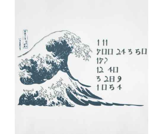 Холщовая сумка «Цифровые стихи. Японская поэзия», молочно-белая, Цвет: белый, Размер: 35х38х6 см, изображение 4