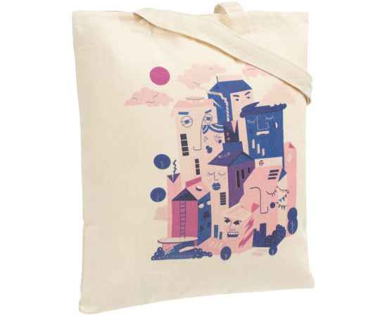 Холщовая сумка «Йогуртбург», неокрашенная, Цвет: неокрашенный, Размер: 35х40 см, изображение 2