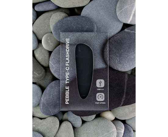 Флешка Pebble Type-C, USB 3.0, черная, 16 Гб, Цвет: черный, изображение 8