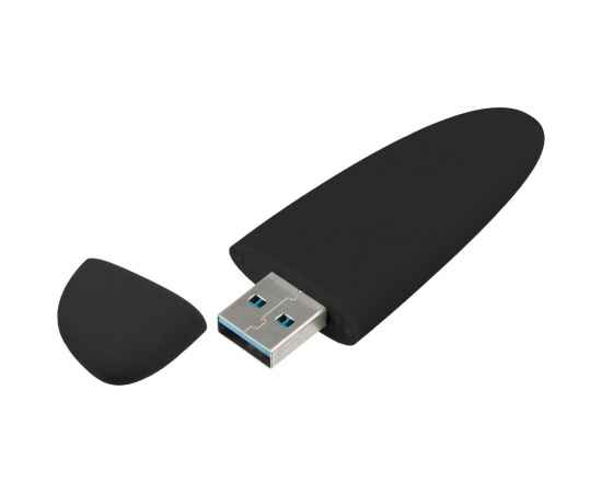 Флешка Pebble Type-C, USB 3.0, черная, 16 Гб, Цвет: черный, изображение 2