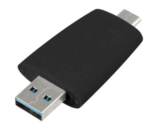 Флешка Pebble Type-C, USB 3.0, черная, 16 Гб, Цвет: черный, изображение 3