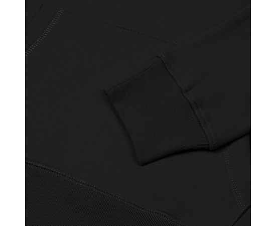 Толстовка с капюшоном унисекс Hoodie, черная, размер 3XL, Цвет: черный, Размер: 3XL, изображение 4
