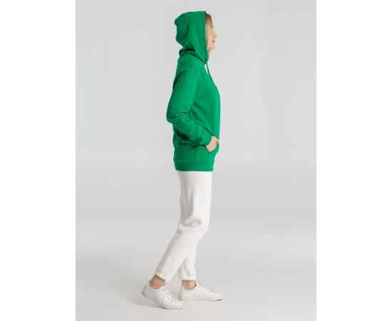 Толстовка с капюшоном унисекс Hoodie, зеленая, размер XS, Цвет: зеленый, Размер: XS, изображение 7