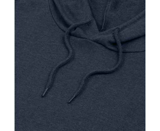 Толстовка с капюшоном унисекс Hoodie, синий меланж, размер XS, изображение 3