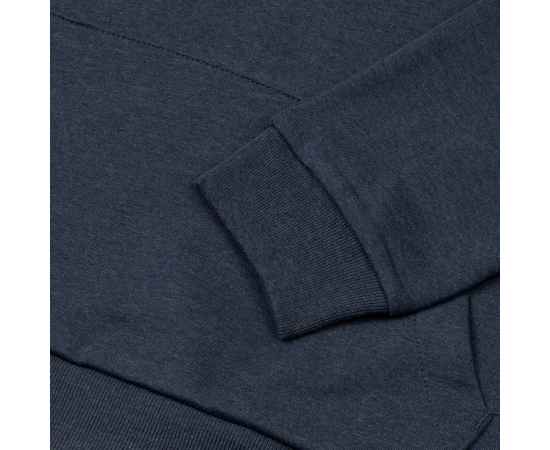 Толстовка с капюшоном унисекс Hoodie, синий меланж, размер XS, изображение 4