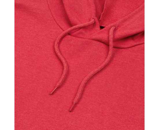 Толстовка с капюшоном унисекс Hoodie, красный меланж, размер XS, Цвет: красный меланж, Размер: XS, изображение 3