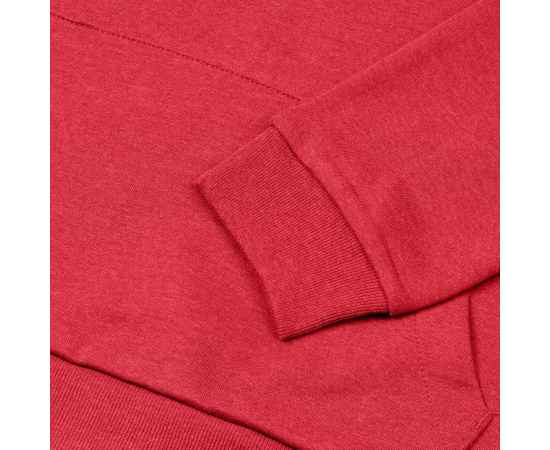 Толстовка с капюшоном унисекс Hoodie, красный меланж, размер XS, Цвет: красный меланж, Размер: XS, изображение 4