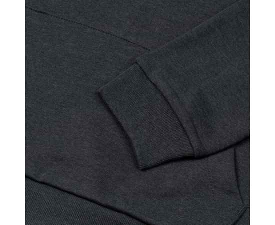 Толстовка с капюшоном унисекс Hoodie, темно-серая, размер XS, изображение 4