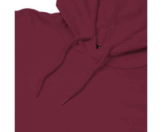 Толстовка с капюшоном унисекс Hoodie, бордовая, размер XS, Цвет: бордо, Размер: XS, изображение 3