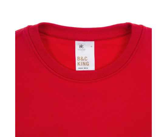 Свитшот унисекс King, красный, размер XXL, Цвет: красный, Размер: XXL, изображение 3