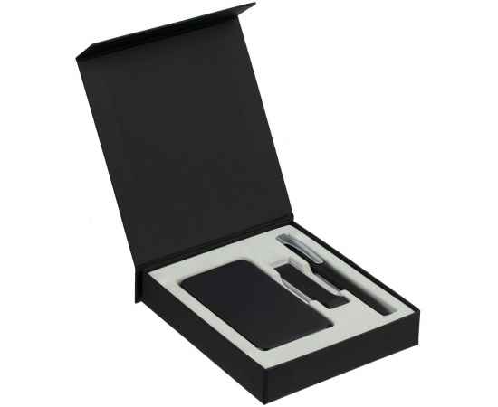Коробка Latern для аккумулятора 5000 мАч, флешки и ручки, черная, Цвет: черный, Размер: 17, изображение 3