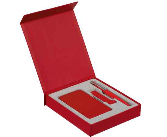 Коробка Latern для аккумулятора 5000 мАч, флешки и ручки, красная, Цвет: красный, Размер: 17, изображение 3
