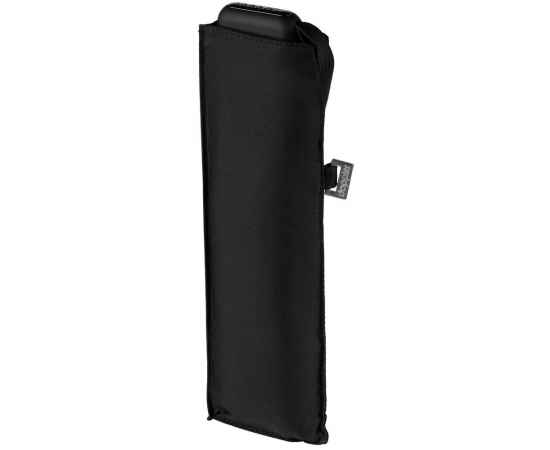 Зонт складной Carbonsteel Slim, черный, Цвет: черный, Размер: длина 51 см, изображение 3