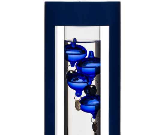 Термометр «Галилео» в деревянном корпусе, синий, Размер: 30х10х6,5 см, упаковка 35х13,1х9,9 см см, изображение 3