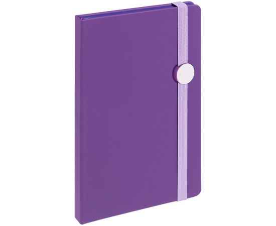 Блокнот Shall Round, фиолетовый, Цвет: фиолетовый, Размер: белый, изображение 2
