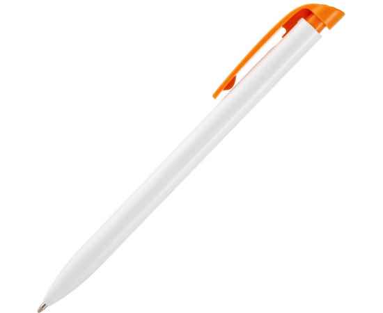 Ручка шариковая Favorite, белая с оранжевым, Цвет: оранжевый, Размер: 13, изображение 2