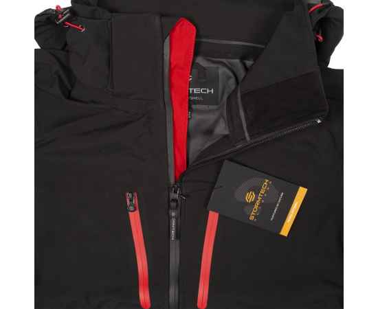 Куртка софтшелл мужская Patrol черная с красным, размер S, Цвет: красный, Размер: S, изображение 3